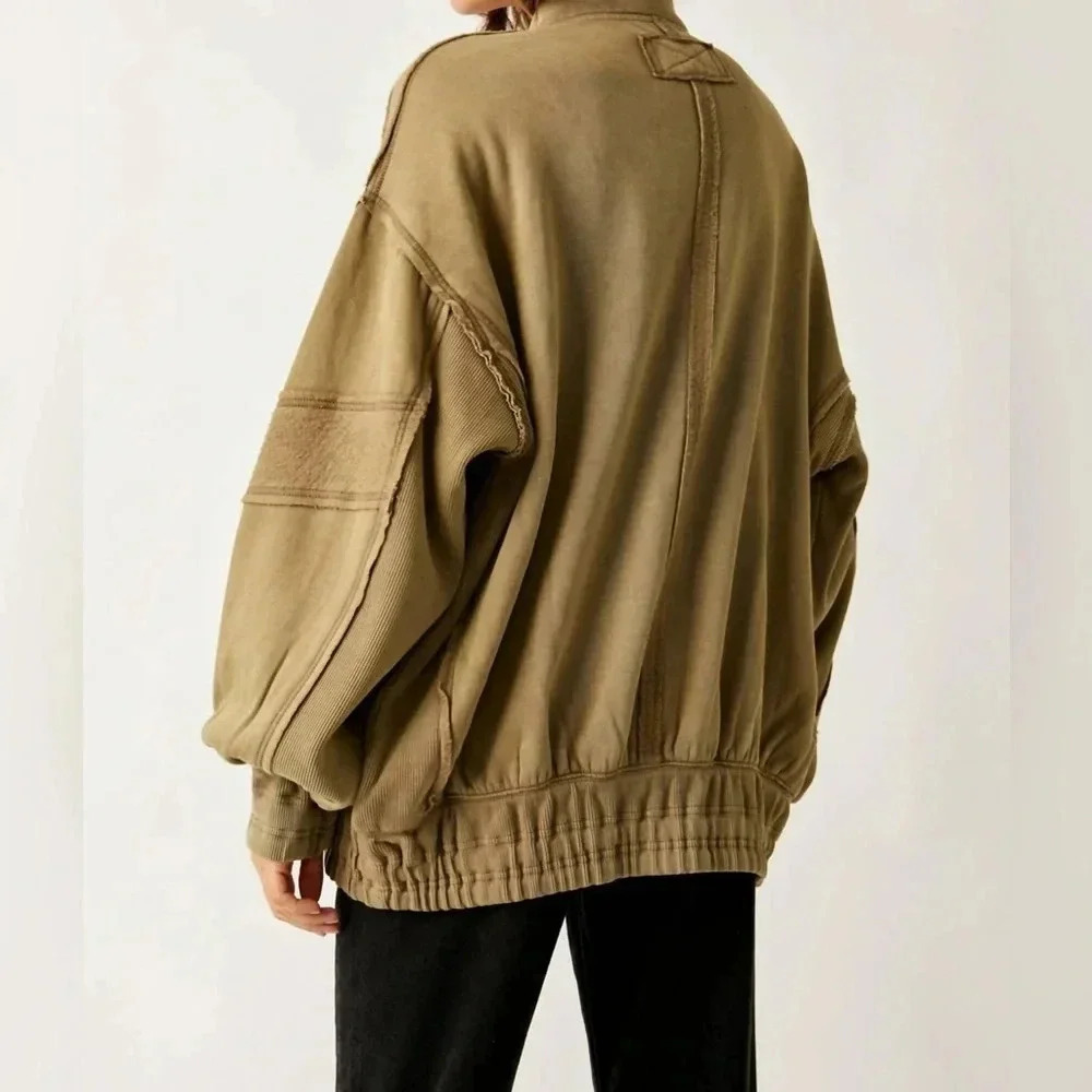 NEW Free People We the Free Lou Moto Zip Jacket Medium B2230 - Picture 3 of 6